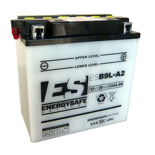 Kawasaki gpx r (ex250f) 250 batteria es esb9l-a2 12v/9ah 1988 2006 Non Perdere