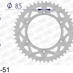 Spedito Oggi Gas gas mc 125 125 corona afam 15206n-51 in all. passo 520 2001 2002