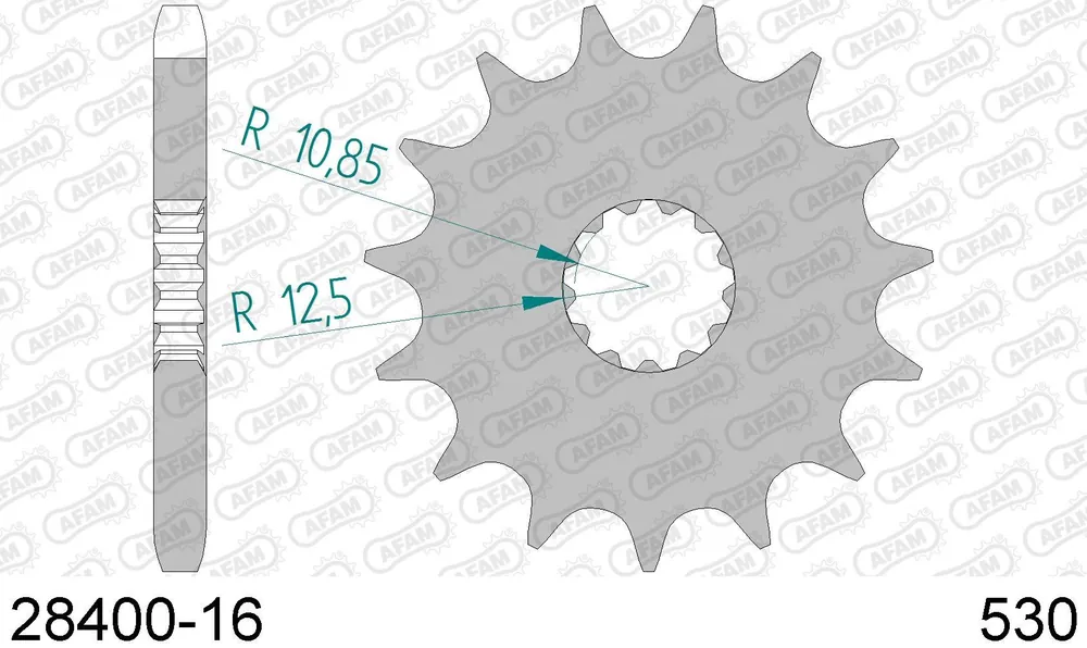 Popolare Cagiva 1000 raptor 1000 pignone afam 28400-16 passo 530 2000 2005