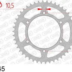 Super Prezzo Yamaha xt 660 r 660 corona afam 12305-45 in acc. passo 520 2004 2016