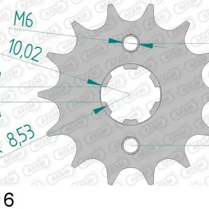 Professionale Honda cbf 125 m 125 pignone afam 20209-16 passo 428 2009 2016