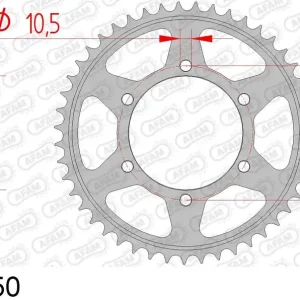 Occasione Imperdibile Triumph 800 xc tiger 800 corona afam 86605-50 in acc. passo 525 2011 2019