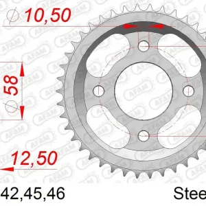Mash 125 café racer 125 corona afam 92221-42 in acc. passo 428 2017 2019 Vendita Finale