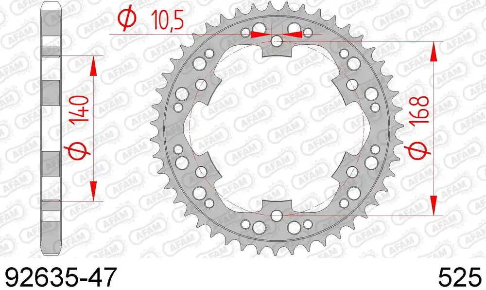 Bmw f 800 r 800 corona afam 92635-47 in acc. passo 525 2005 2020 Compra Adesso