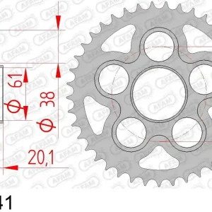 Prezzo Di Fabbrica Mv (agusta) 750 brutale 750 corona afam 92667-41 in acc. passo 520 2001 2002