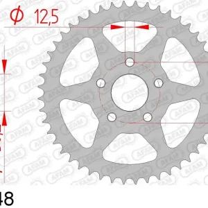 Reso Gratuito Harley davidson xlh 883 4 speed sportster 883 corona afam 92803-48 in acc. passo 530 1986 1990