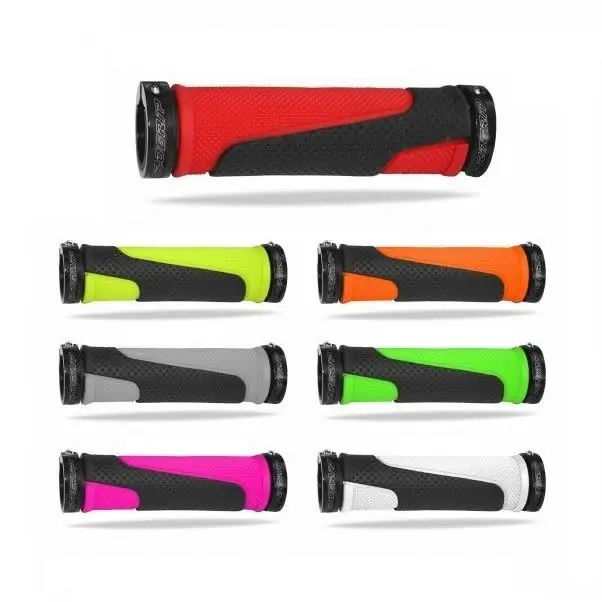 Professionale Manopole atv 997 295 verde fluo nero senza foro