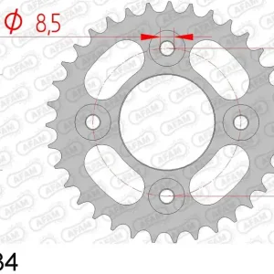 Honda grom 125 125 corona afam 10117-34 in acc. passo 420 2013 2018 Novità