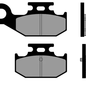 Ultime Pezzi Yamaha yxr rhino left rear 450 pastiglie freno organiche brenta 3144 post 2006 2006