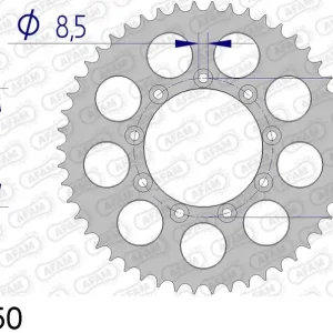 T.m. en 125 enduro 125 corona afam 93314-50 in all. passo 520 2012 2020 Vendita Finale
