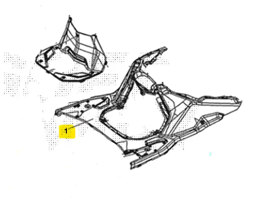 Direttamente Dal Produttore Sym joyride 300 carena pedana pavimento 2022 2022 lj30w2-eu