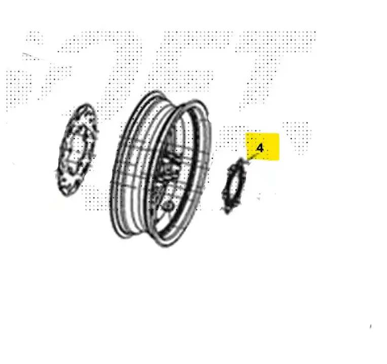 Popolare Sym cruisym euro4 300 ruota fonica posteriore 2019 2019 lv30w1z1-eu
