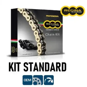 Reso Gratuito Aprilia tuono 125 regina kit catena corona pignone 2003 2007