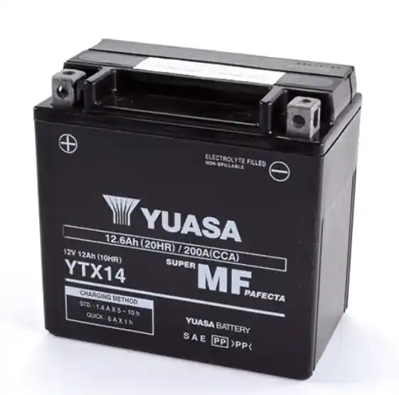 Nuova Collezione Aprilia sr max 125 batteria yuasa ytx14 pronta 2011 2015 638733
