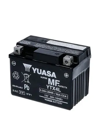 Nuova Collezione Adly cat 2t 50 batteria yuasa ytx4l 12v/3ah 1997 2011