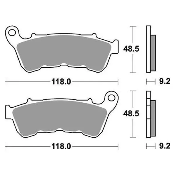 Ultimissimo Modello Harley davidson xll sportster low 883 pastiglie freno sbs 934h.hf 2014 2019