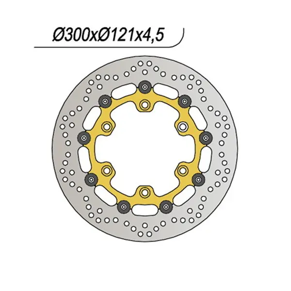 Suzuki xf freewind 650 disco freno anteriore flottante ng 673 1997 2003 Ultimissimo Modello
