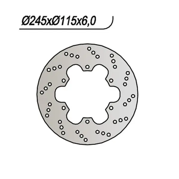 Laverda sport/formula 650 disco freno posteriore ng 416 1995 2001 Scelto Dai Clienti
