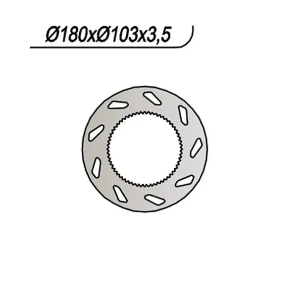 Motor hispania furia 50 disco freno posteriore ng 077 1997 2001 Novità