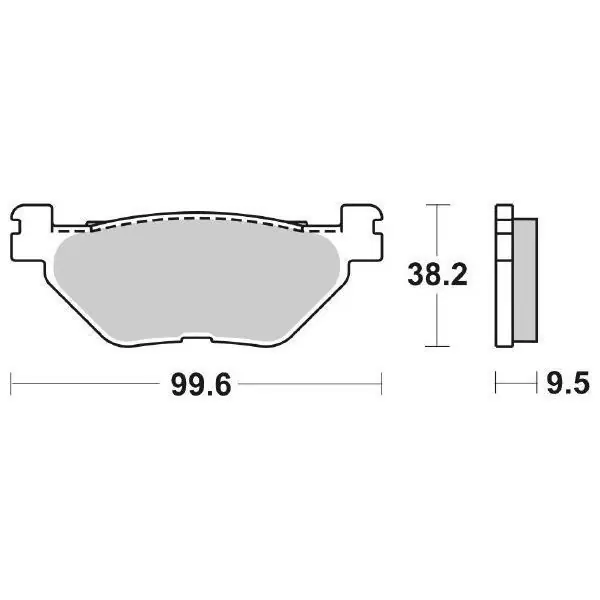 Offerta Speciale Yamaha tdm 900 pastiglie freno posteriore sbs 769 ls 2002 2014