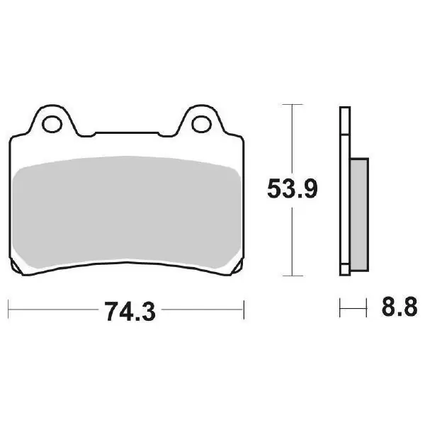 Occasione Imperdibile Yamaha srx (3sx) 600 pastiglie freno anteriore sbs 613 hs 1990 1994