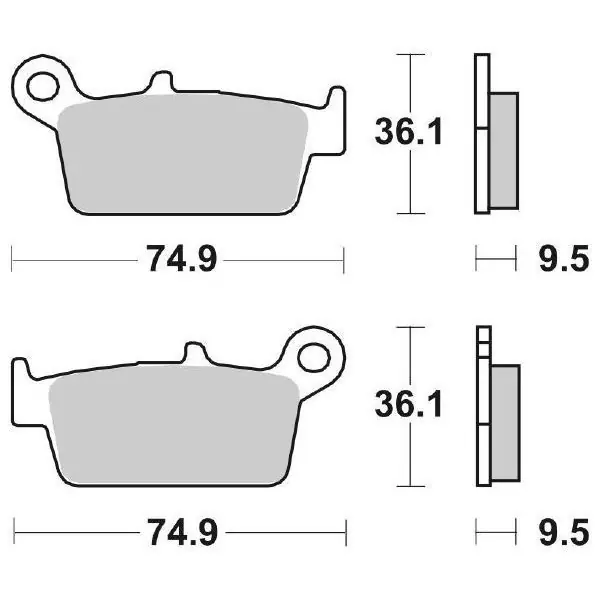 Prezzo Di Fabbrica Gas gas ec 2t 125 pastiglie freno sbs 604 si 2000 2013