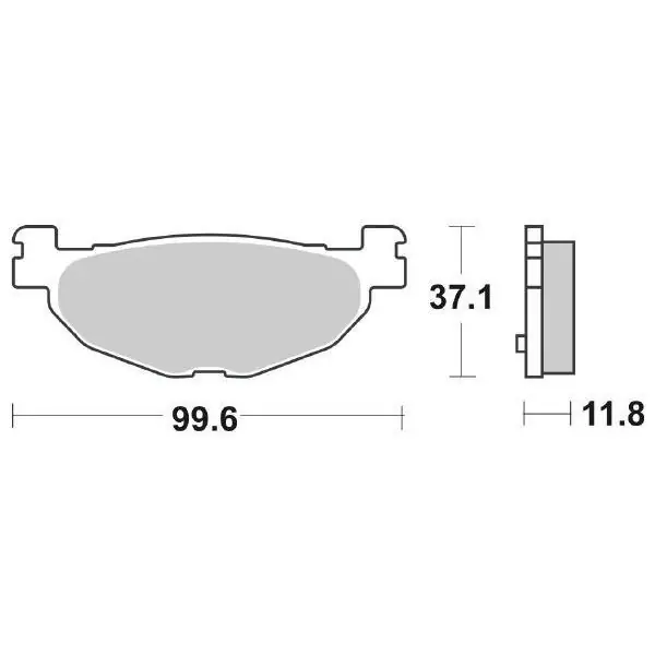 A Buon Prezzo Yamaha yp majesty (sh021/sh025/sh026) 400 pastiglie freno sbs ct 2004 2006