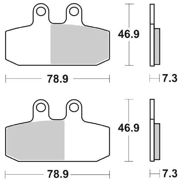 Aprilia atlantic 500 pastiglie freno sbs 179 hf 2001 2004 Spedizione Gratuita