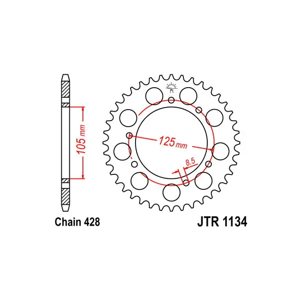 Offerta Del Giorno Derbi senda r 4t 125 corona in acciaio p 428 z 48 2004 2007