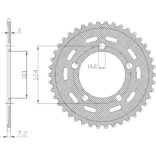 Ktm lc8 supermoto 950 corona in acciaio p 525 z 43 2005 2007 Ultimissimo Modello