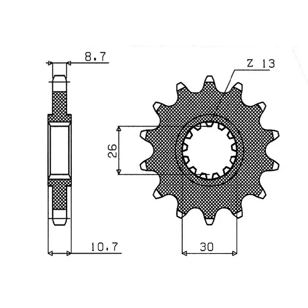 Occasione Imperdibile Yamaha fz1-n / na 1000 pignone p 530 z 17 2006 2015