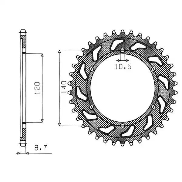 Popolare Kawasaki zz r 500 corona in acciaio p 530 z 48 1990 1996