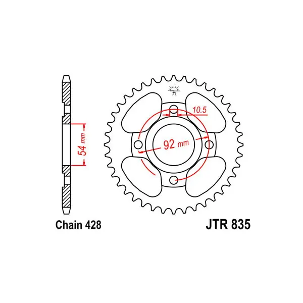Spedizione Gratuita Yamaha rd lc 80 corona in acciaio p 428 z 48 1983 1985