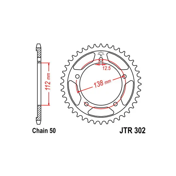 Honda cbr rr fireblade sc28/sc29/sc33 919 corona in acciaio p 530 z 42 1992 1995 Esclusivo