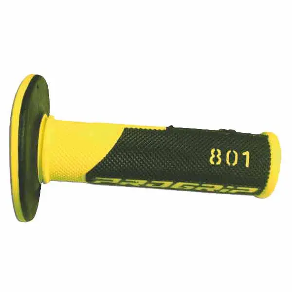 Manopole cross progrip 801 dual density giallo fluo ø mm 22-25 / lungo mm 115 Offerta Del Giorno