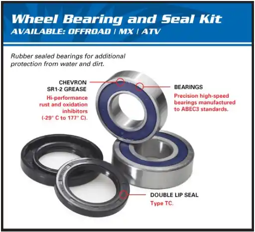 Aprilia rs 50 kit cuscinetti e parapolvere ruota rif 25-1143 2006 2008 Offerta Lampo