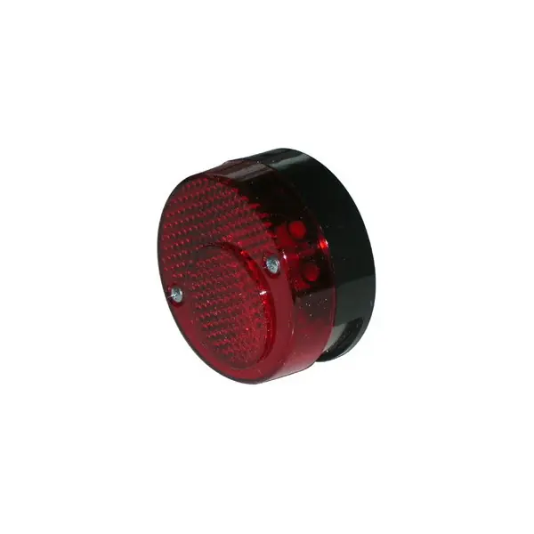 Economico Faro fanale luce posteriore tondo d.65 2 luci moto
