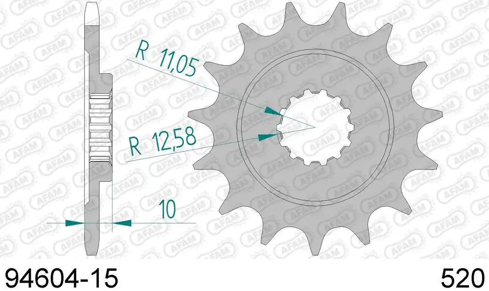 Nuovo Arrivo Mv (agusta) f4 750 ago 750 pignone afam 94604-15 passo 520 2004 2004