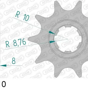 Scorpa 250 twenty 2t 250 pignone afam 94306-10 passo 520 2015 2016 Prezzo Ridotto