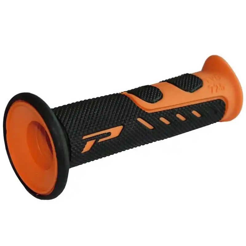 Spedizione Espresso Manopole strada progrip 725 oe 201 doppia densita' - arancio nero con foro