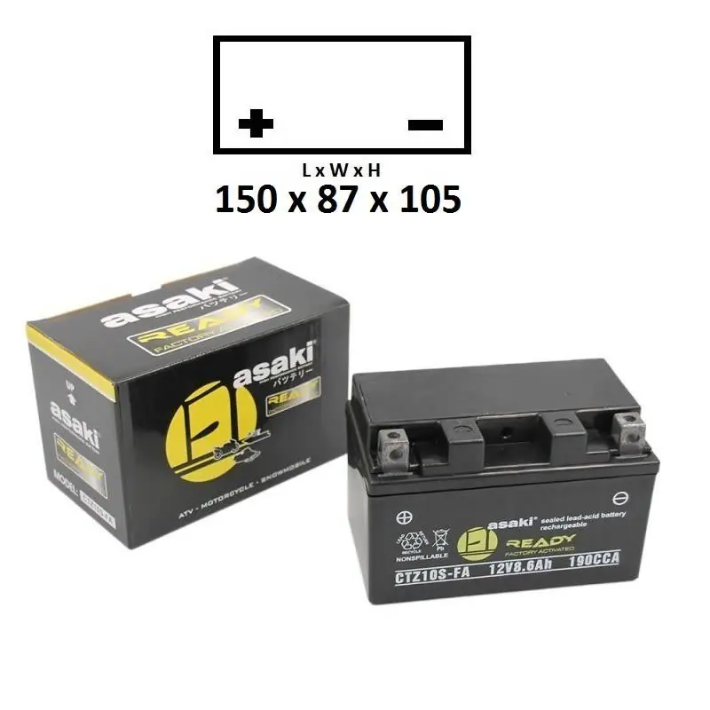 Offerta Triumph america 865 865 batteria cbtx12fa sigillata precaricata 2007 2007