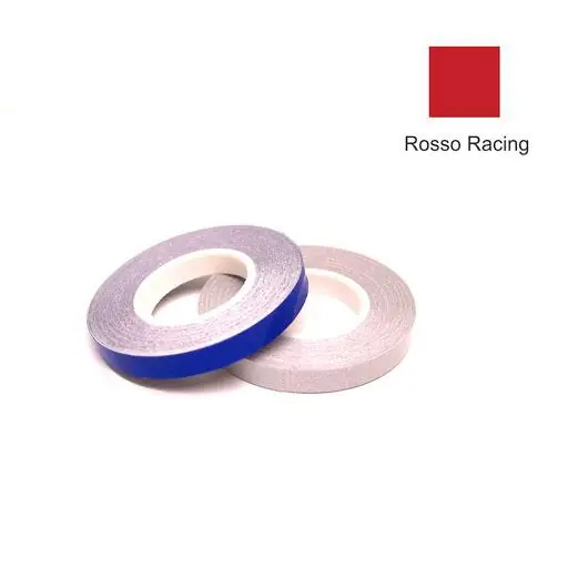 Adesivi universali per cerchi in lega moto tuning bcr altezza 7mm rosso race Super Prezzo