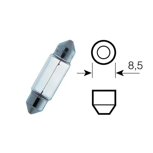 Solo Oggi Lampada c5w 12 5w sv8.5-8 siluro medio bcr