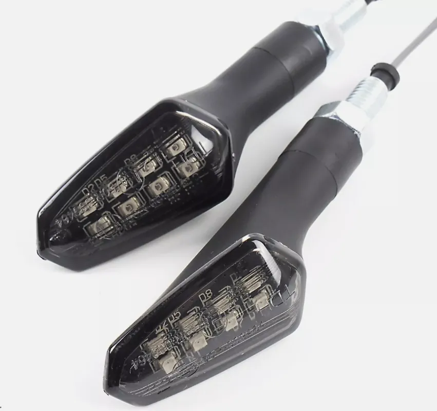 Lightech coppia indicatori frecce led fre926ner universali omologate moto Più Venduto