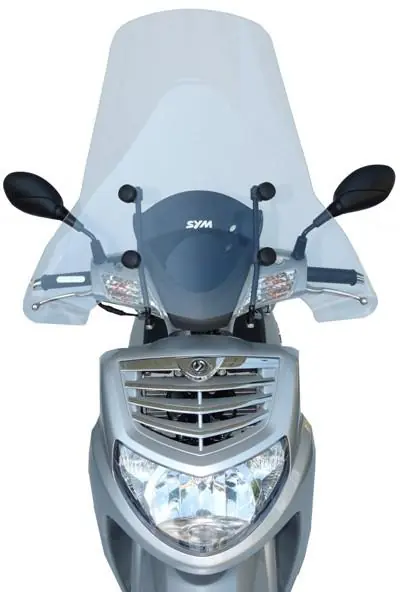 Cupolino parabrezza fabbri sym hd evo 125 200 restyling 2007 2010 top alto Reso Gratuito