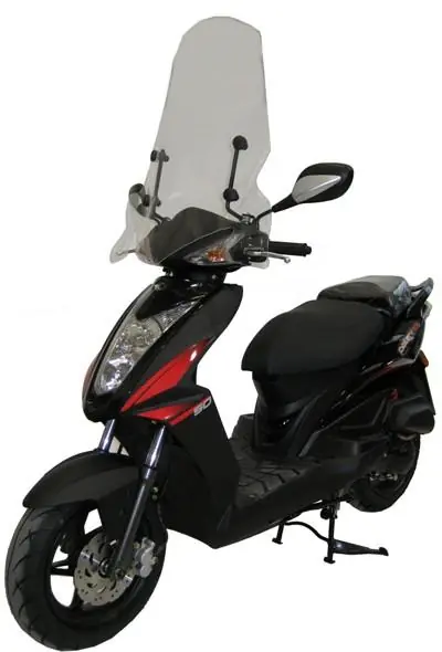 Professionale Cupolino parabrezza fabbri kymco agility rs 50 125 2009 2012 top alto