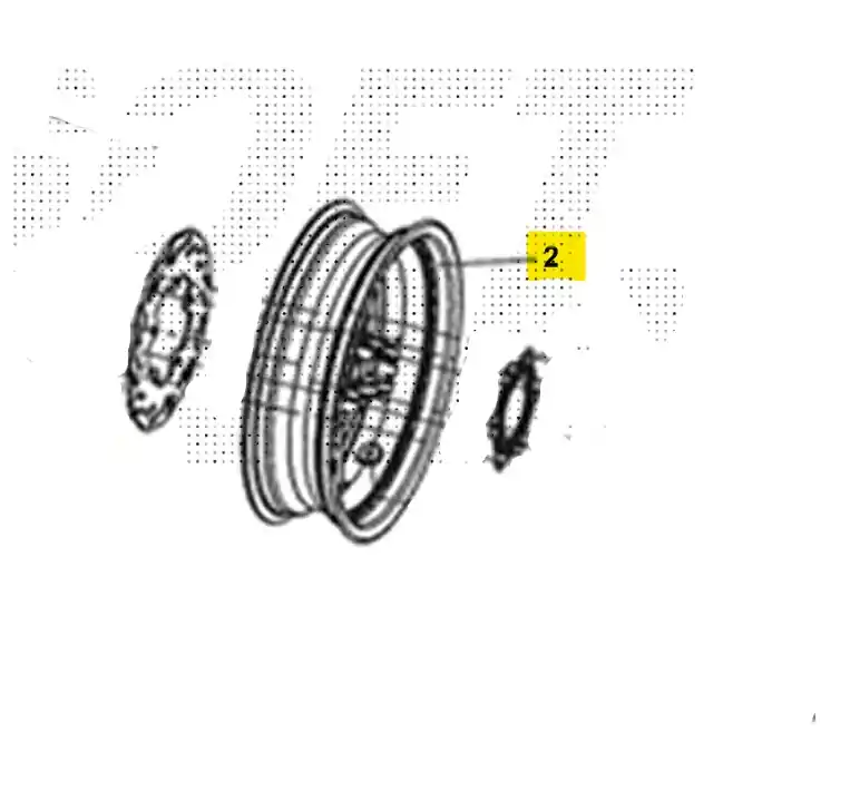 Sym adx euro5+ 300 cerchio ruota posteriore 2024 2024 tea30t1cn-eu Prezzo Ridotto