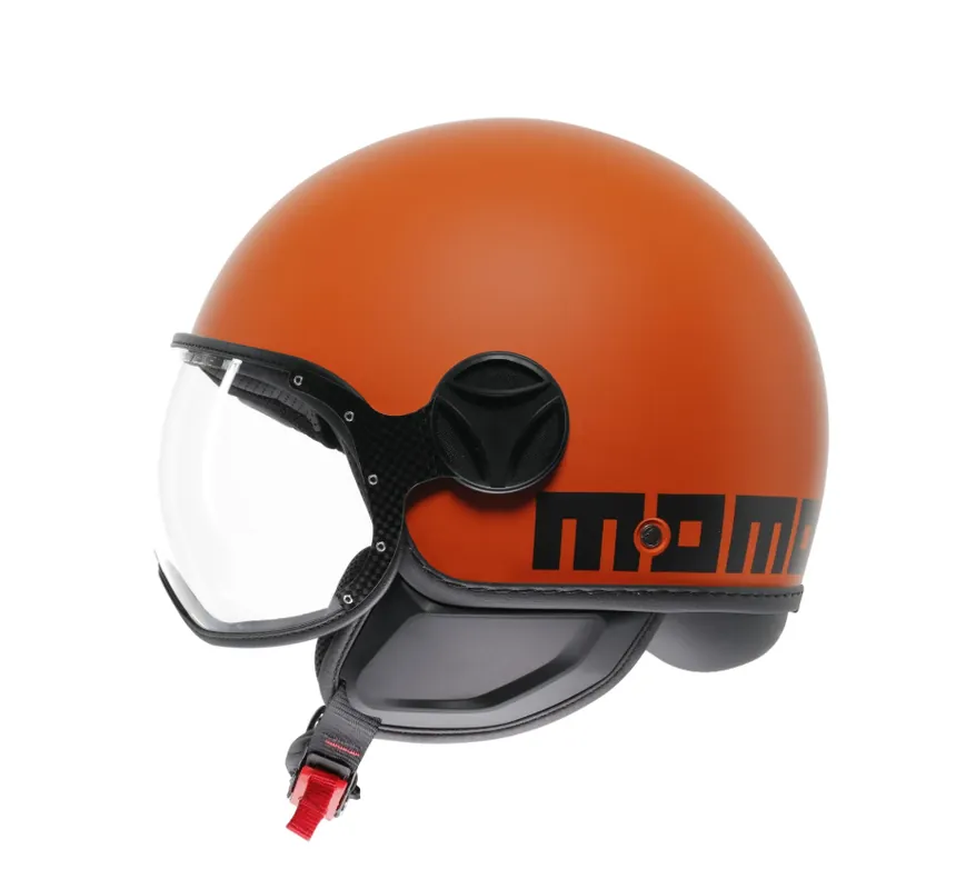 Novità Casco momo fgtr classic orange/black taglia m