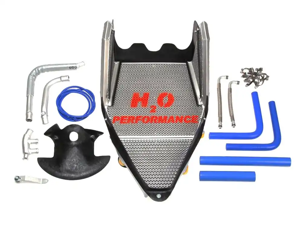 Non Perdere RADIATORE MAGGIORATO ACQUA + OLIO SERIE EVO H2O PERFORMANCE DUCATI PANIGALE V4-