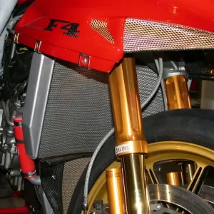 Subito Disponibile GRIGLIA RADIATORE ACQUA TITANIO MOTOCORSE MV AGUSTA F4 1000 VELTRO STRADA 2005-06-